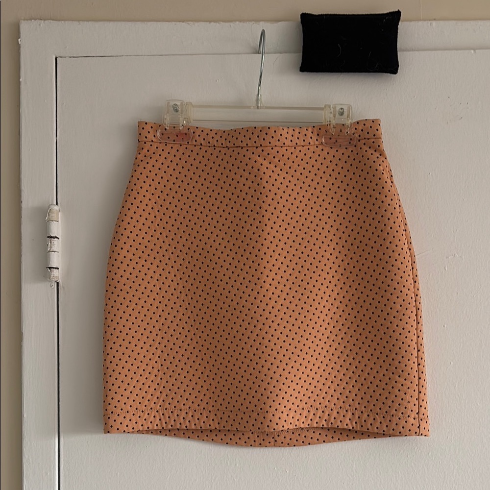 1 Zara Polka Dot Tan mini Skirt